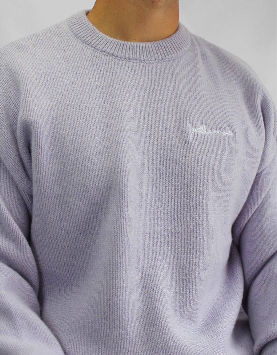 Oversize Merino Wool Sweater - Lavender