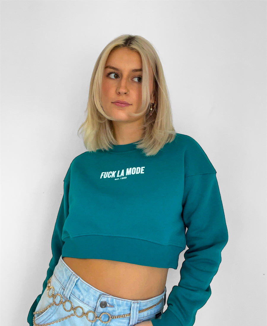 Crop Sweater - Teal