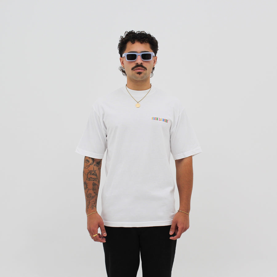 Rainbow Oversize T-shirt - White
