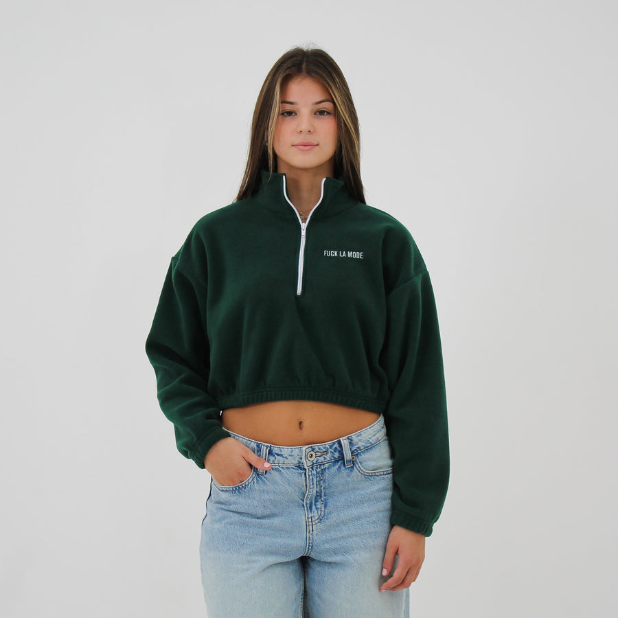 Sherpa Crop Zip