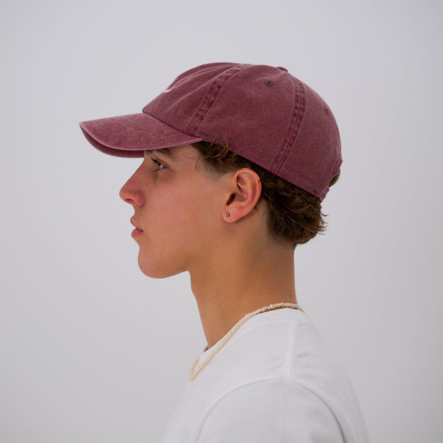 Pigment Dye Cap - Burgundy
