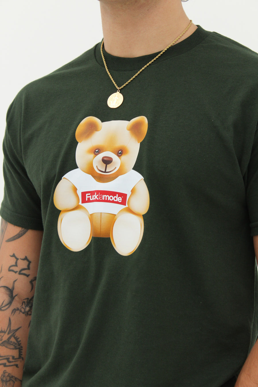 Unisexe - T-shirt Fabien l'Ourson - Vert