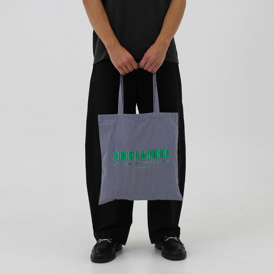 Adress Tote Bag - Navy Stripes