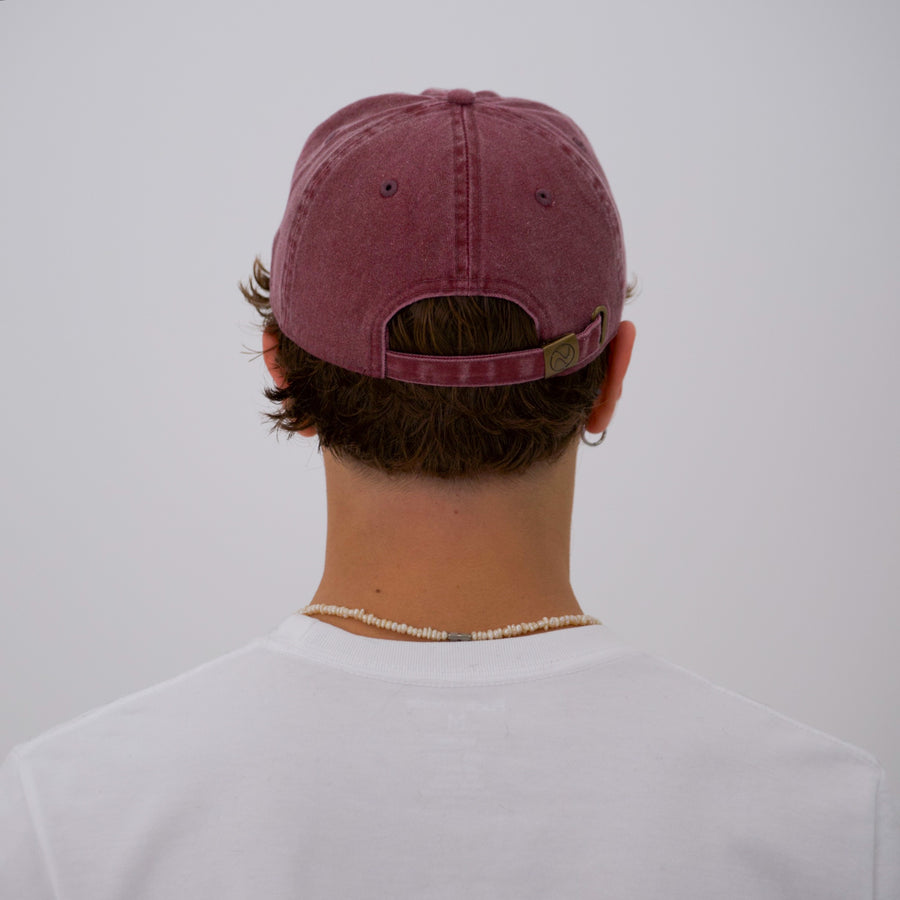 Pigment Dye Cap - Burgundy