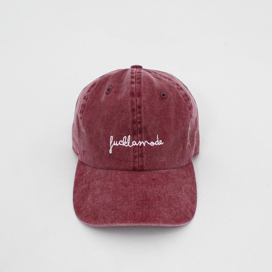 Pigment Dye Cap - Burgundy