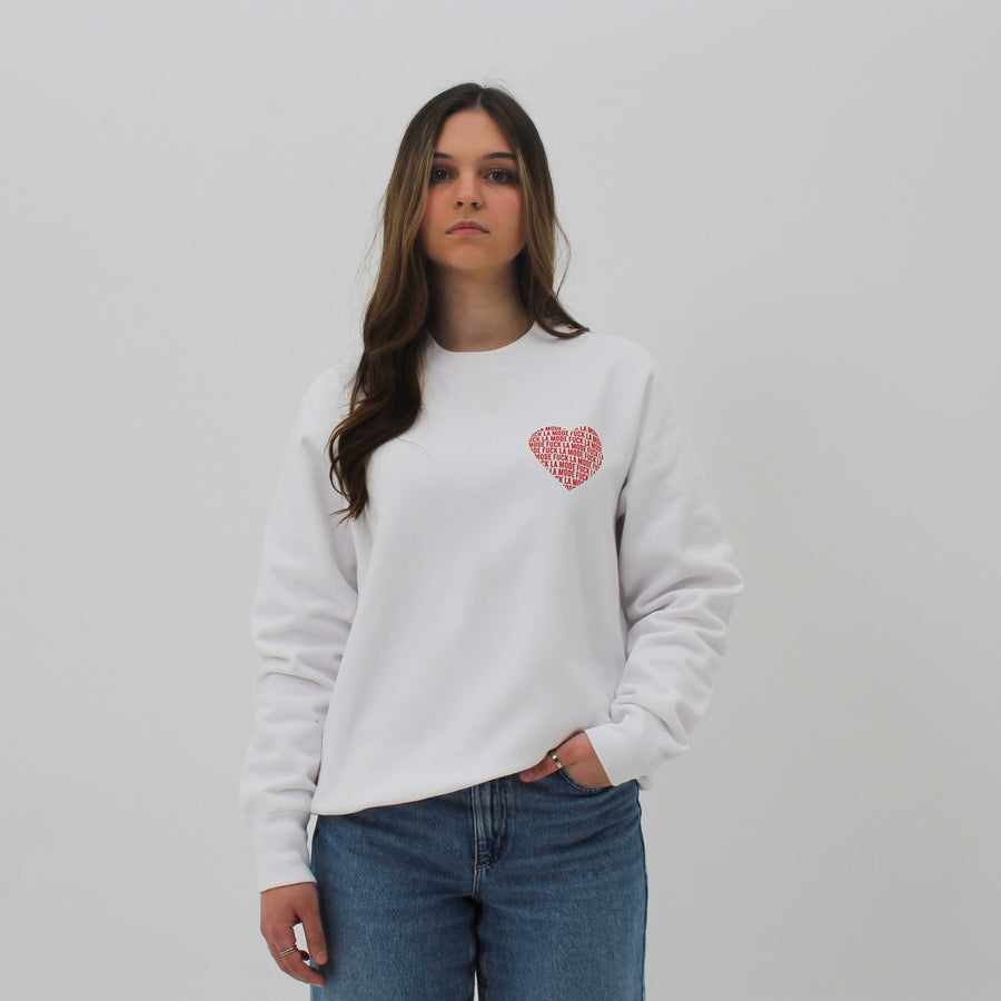 Heart Crewneck - Red