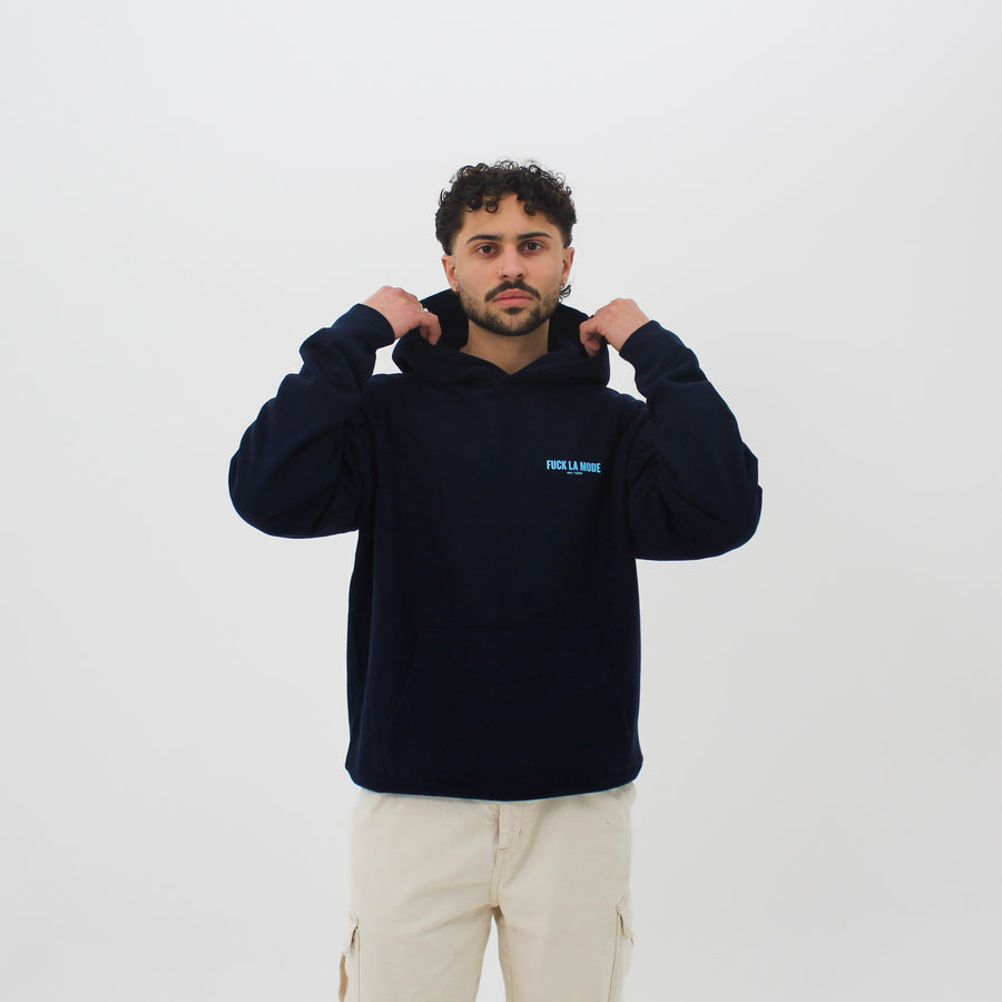 Oversize Adress Hoodie - Navy Blue
