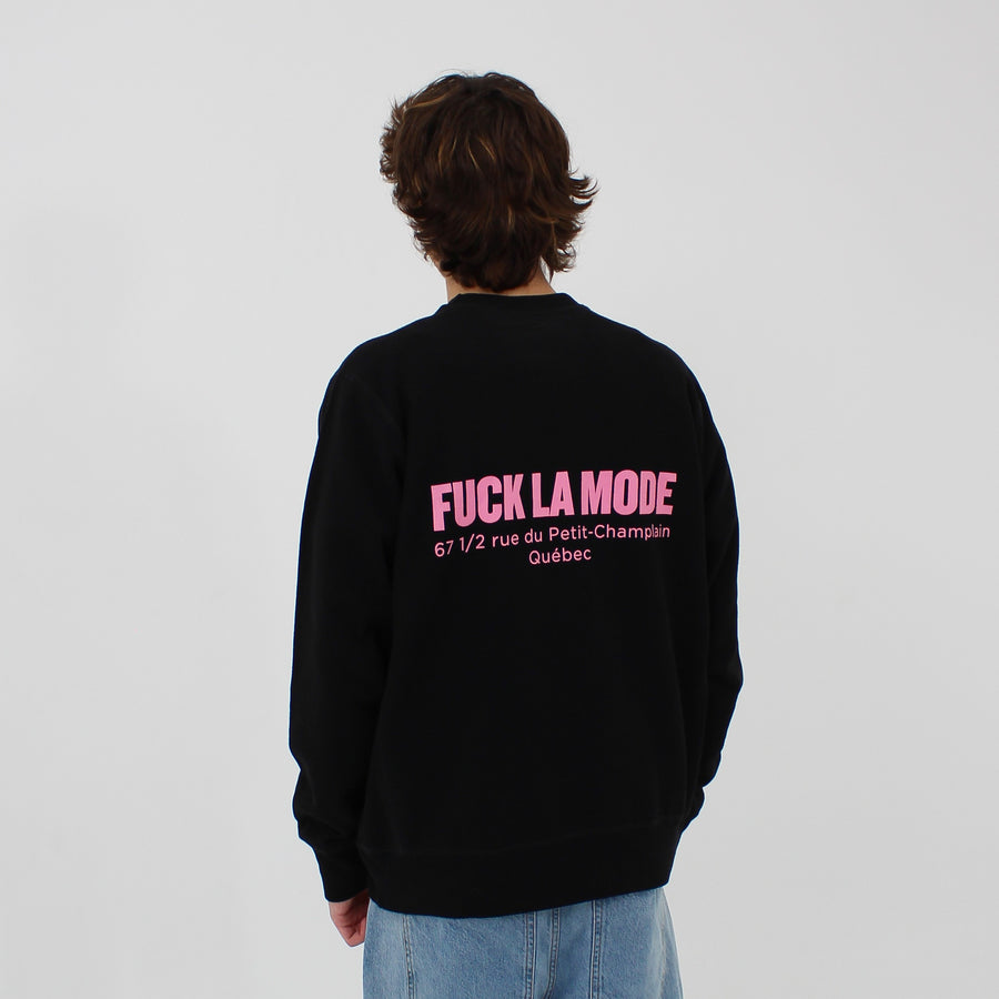 Oversize Adress Crewneck - Black
