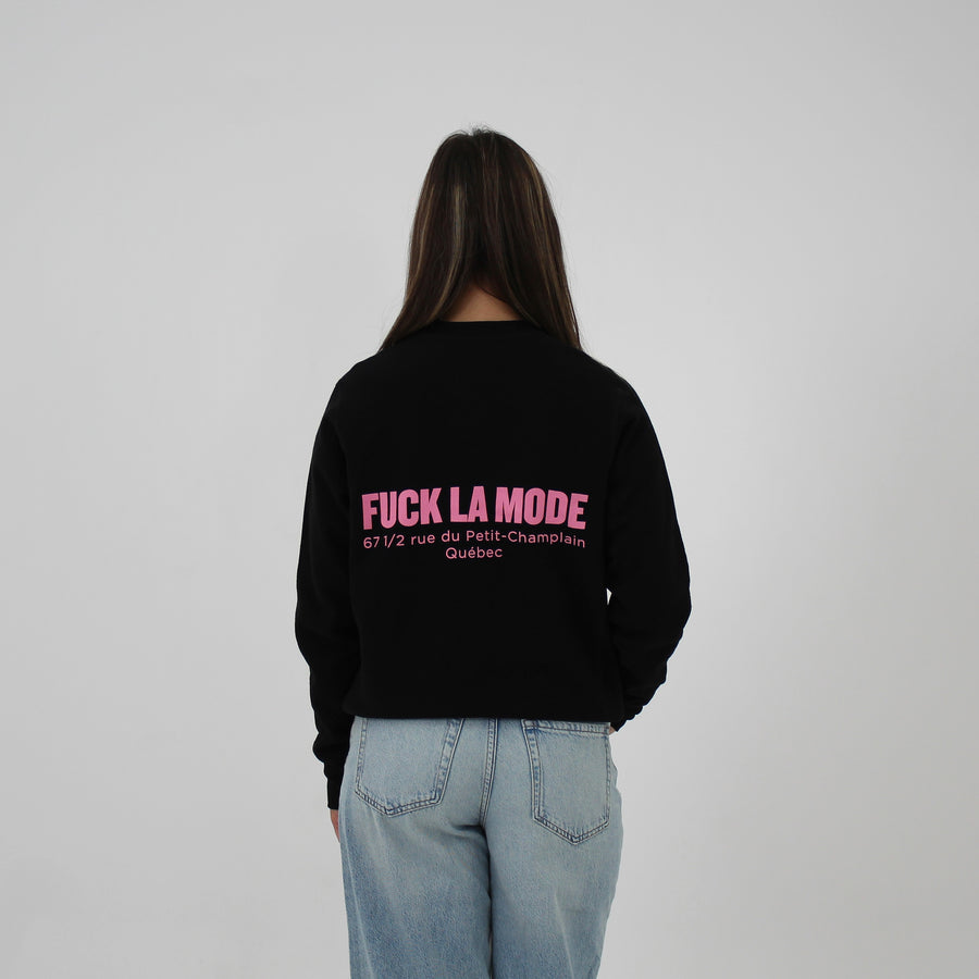 Oversize Adress Crewneck - Black