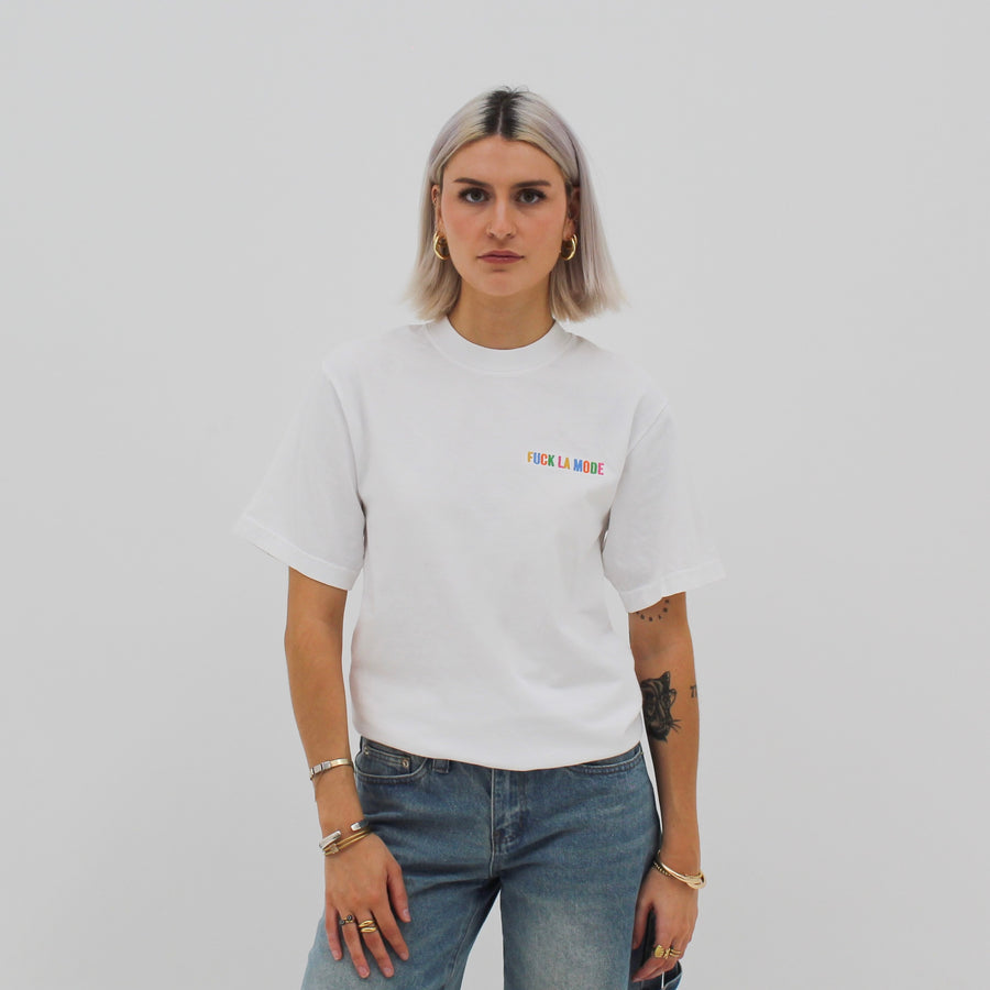 Rainbow Oversize T-shirt - White