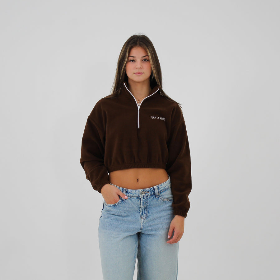Sherpa Crop Zip