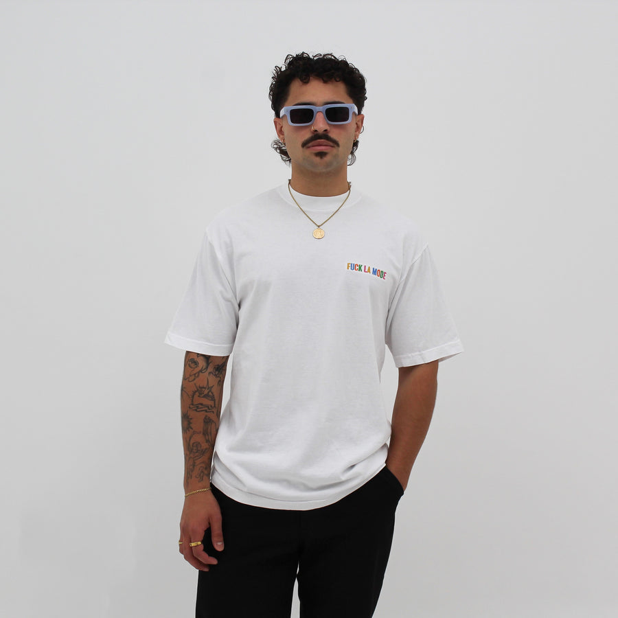 Rainbow Oversize T-shirt - White