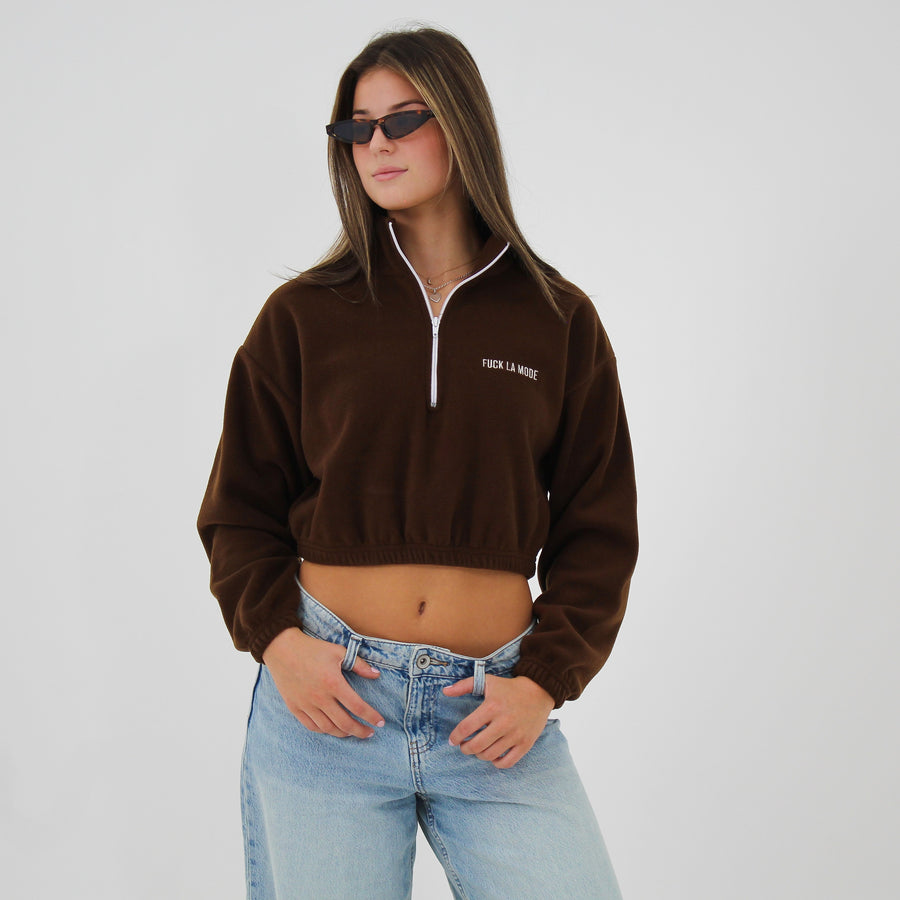 Sherpa Crop Zip