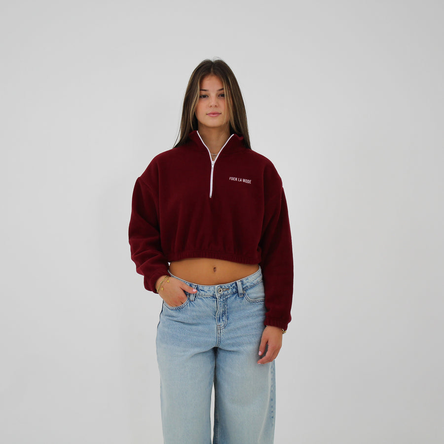 Sherpa Crop Zip