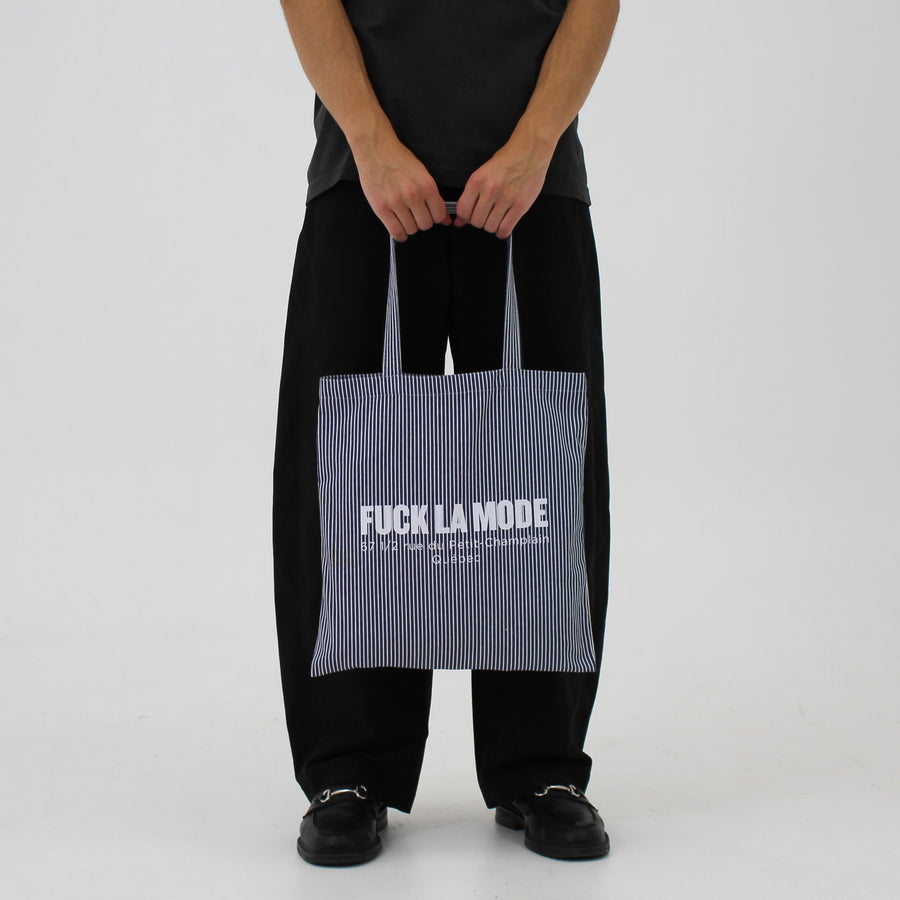 Adress Tote Bag - Navy Stripes