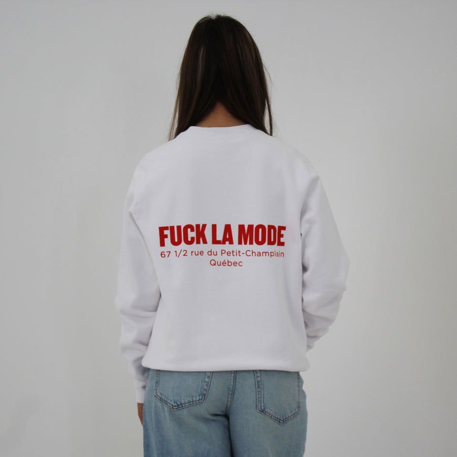 Oversize Adress Crewneck - White