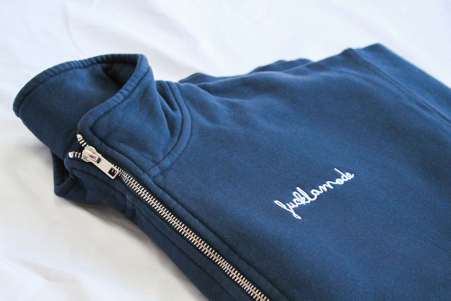 Quarter FLM Premium Zip - Navy Blue