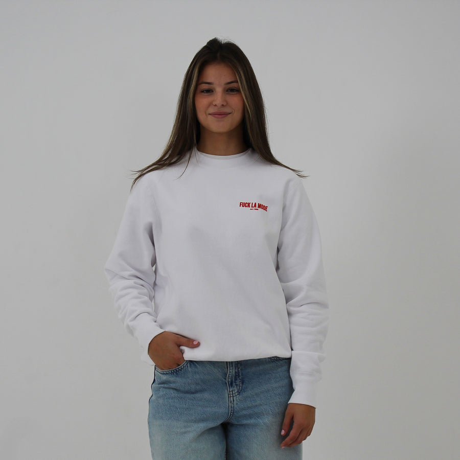 Oversize Adress Crewneck - White