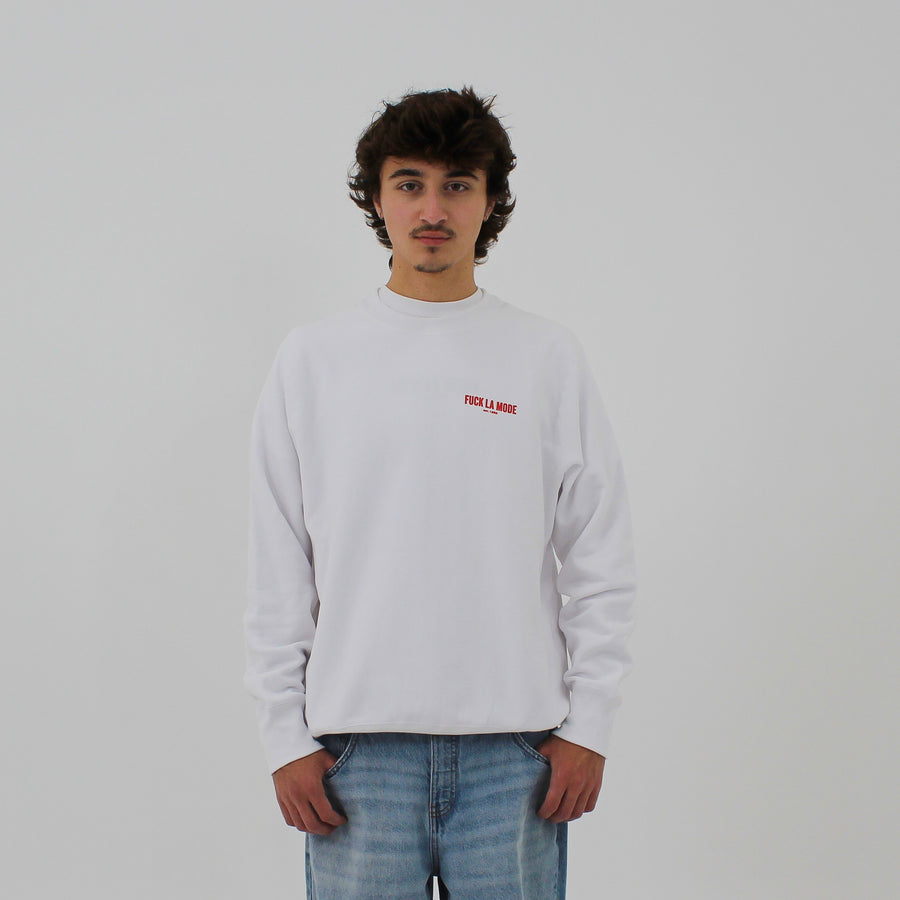 Oversize Adress Crewneck - White