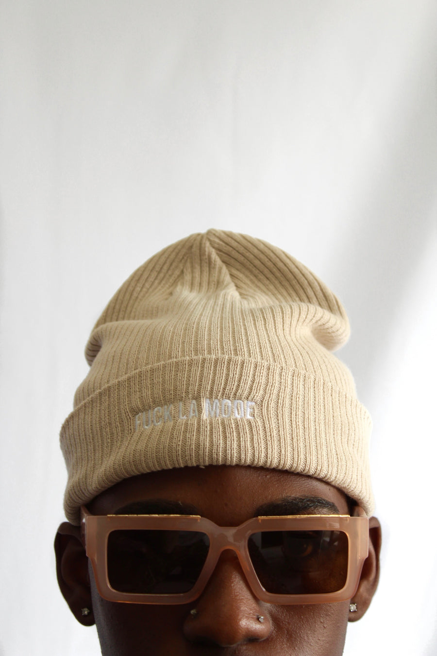 Cotton Beanie - Creme