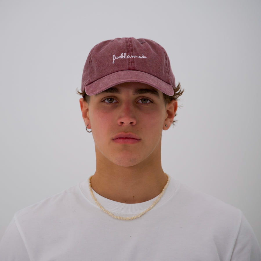 Pigment Dye Cap - Burgundy