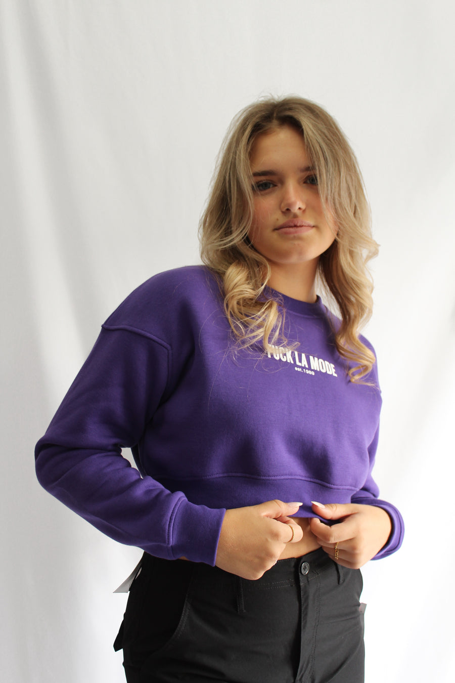 Crop Sweater - Mauve