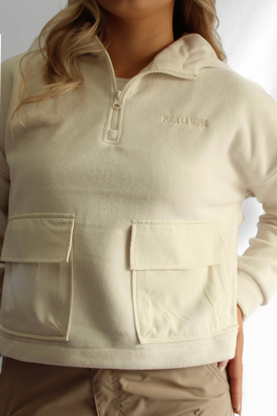 Women's sherpa quarter zip