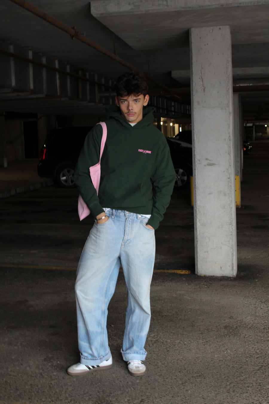Oversize Adress Hoodie - Forest Green