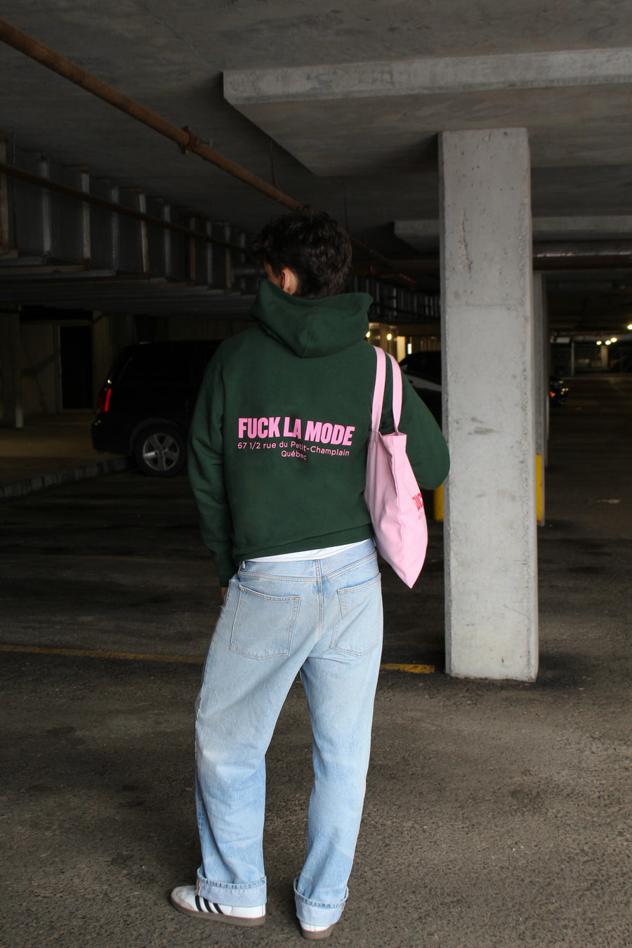 Oversize Adress Hoodie - Forest Green