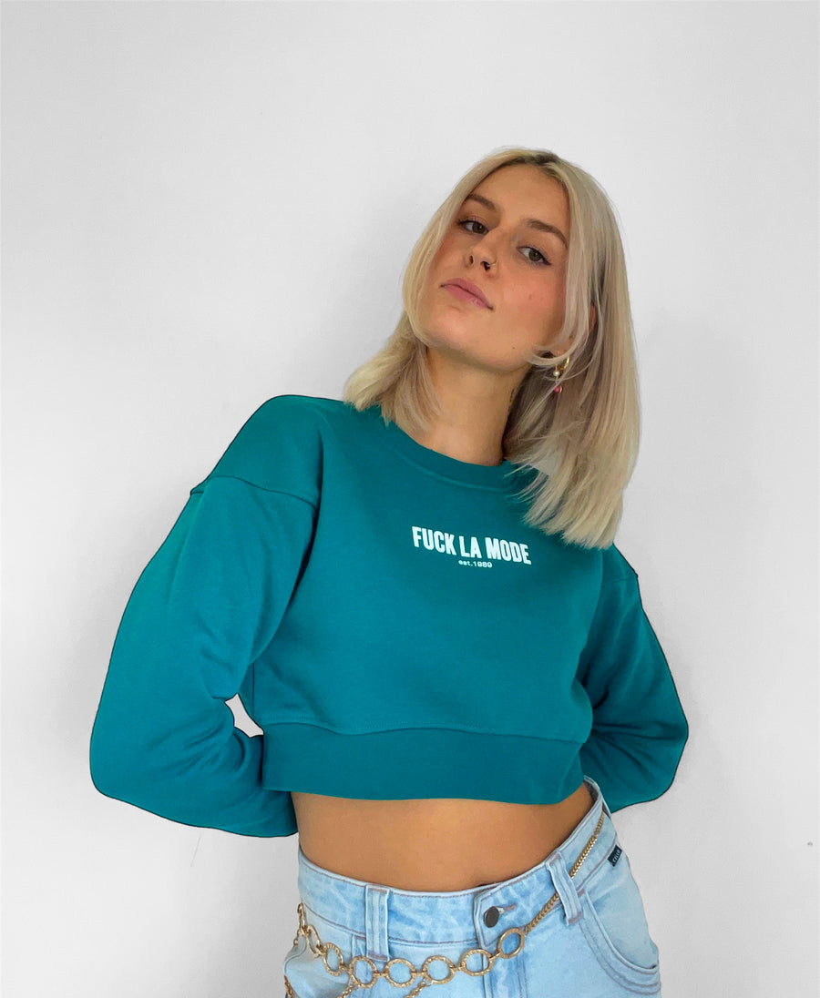 Crop Sweater - Teal