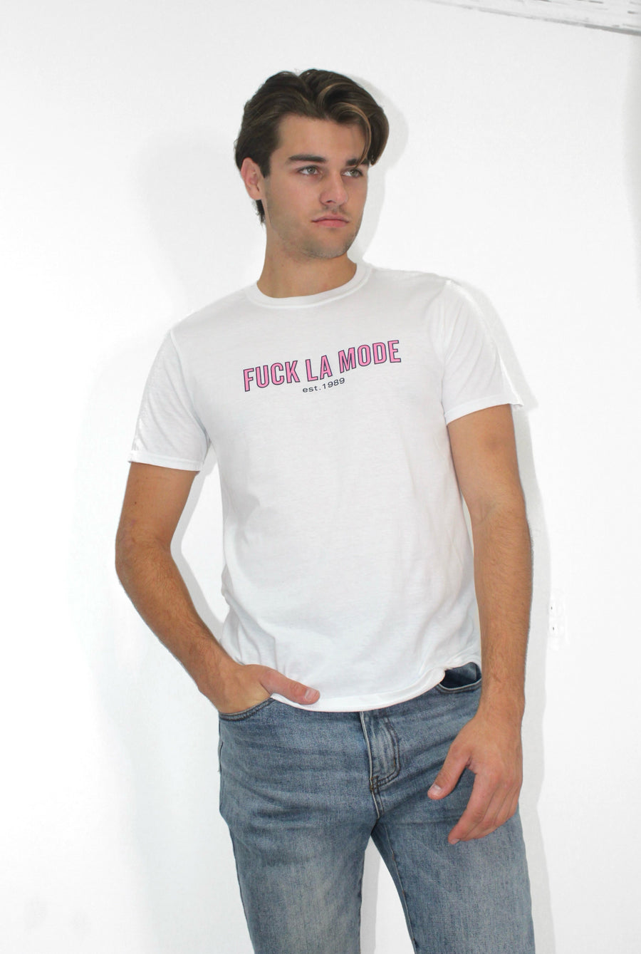 Unisex - Sports Retro T-shirt - Pink