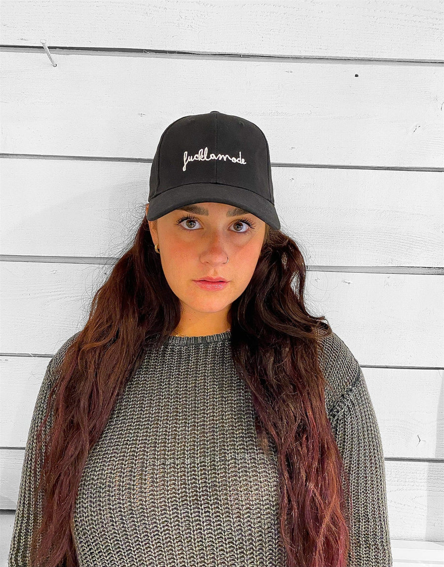 Premium Handwriting Cap - Black